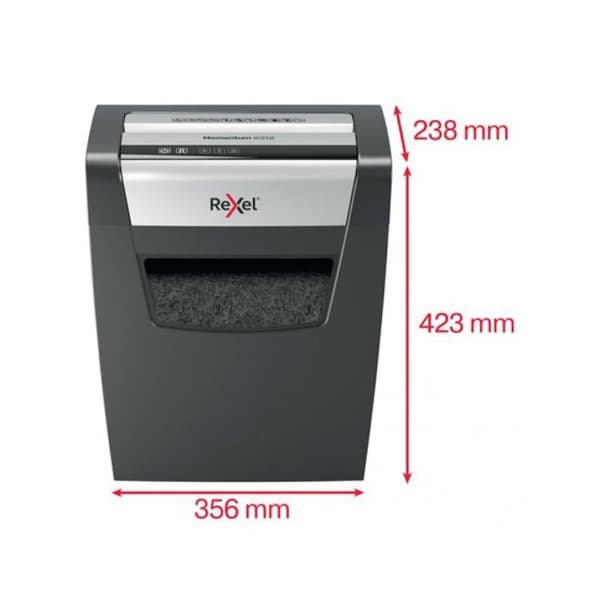 Pappersshredder - Rexel - Momentum X312 - P3 - 12 ark - 23L - Svart