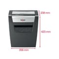 Miniatyrbild 3 av 5: Pappersshredder - Rexel - Momentum X312 - P3 - 12 ark - 23L - Svart