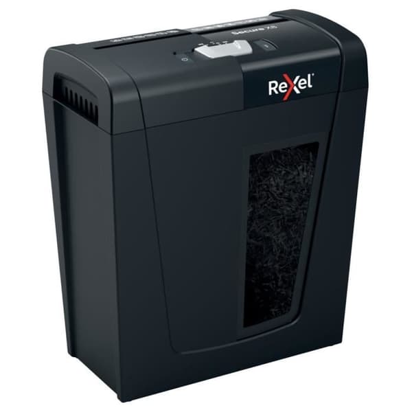Rexel Secure X8 pappersförstörare i tvärsnitt