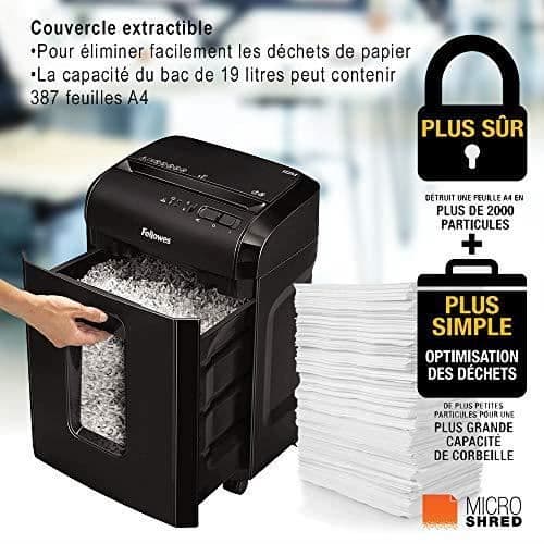 Dokumentförstörare - FELLOWES - Powershred 10M - Micro-cut - 10 ark - Optimal säkerhet