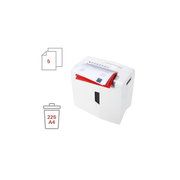 Dokumentförstörugn - HSM - shredstar X5 - Korsklippning 4,5 x 30 mm - 5 ark - 18 liter