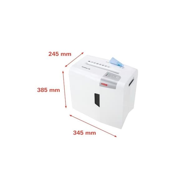 Dokumentförstörugn - HSM - shredstar X5 - Korsklippning 4,5 x 30 mm - 5 ark - 18 liter