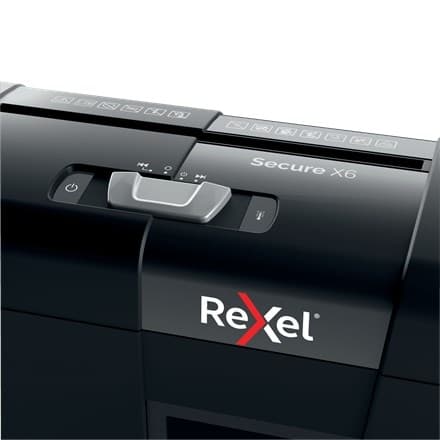 Rexel Secure X6 papirmakulator Krydsmakulering 70 dB Sort