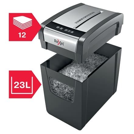 Rexel Momentum X312-SL paperisilppuri Partikkelileikkuri Musta, Harmaa