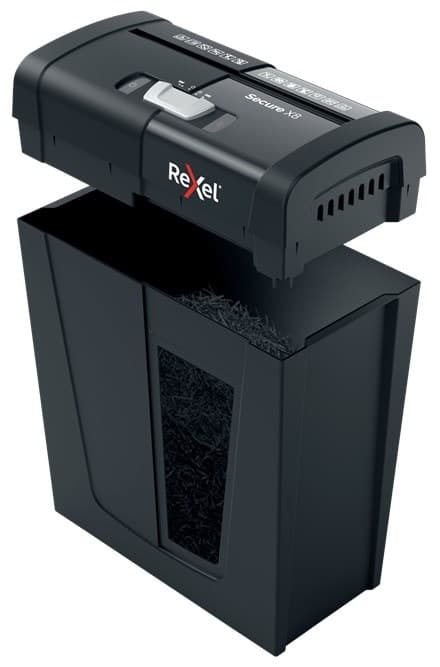 Rexel Secure X8 papirmakulator Krydsmakulering 70 dB Sort
