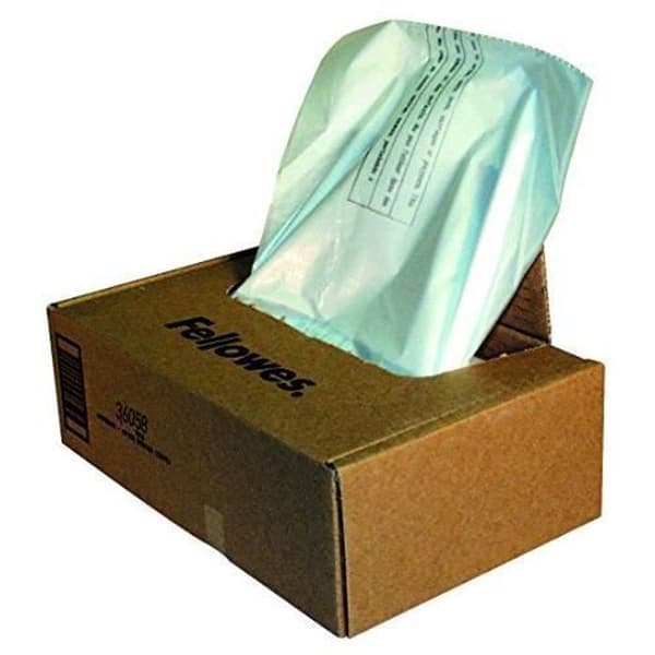 Dokumentförstörarpåsar - FELLOWES - 3605801 - Genomskinlig - Paket med 50 st - Clean Empty