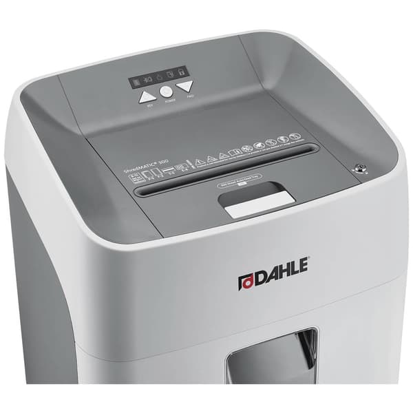 Dahle ShredMATIC 300 P5 Dokumentförstörare 300 ark Partikelsnitt 2 x 15 mm P-5 40 l Strimlar också Gem, Kreditkort