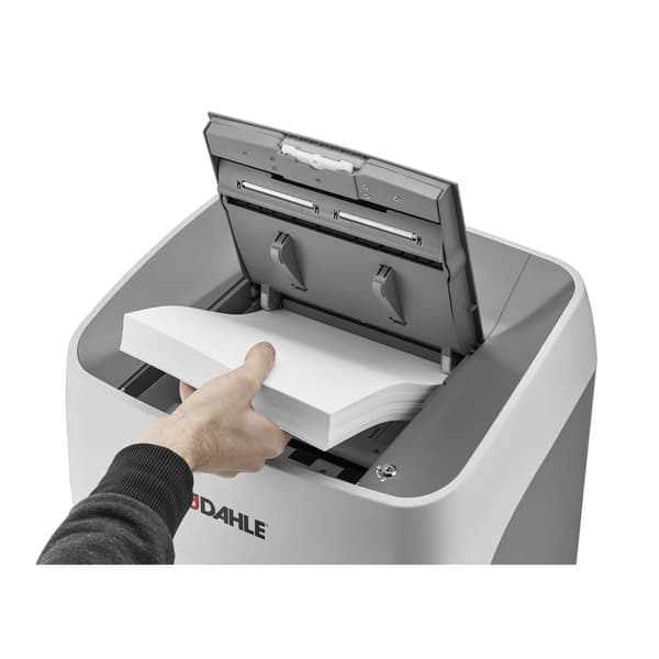 Dahle ShredMATIC 300 P5 Dokumentförstörare 300 ark Partikelsnitt 2 x 15 mm P-5 40 l Strimlar också Gem, Kreditkort