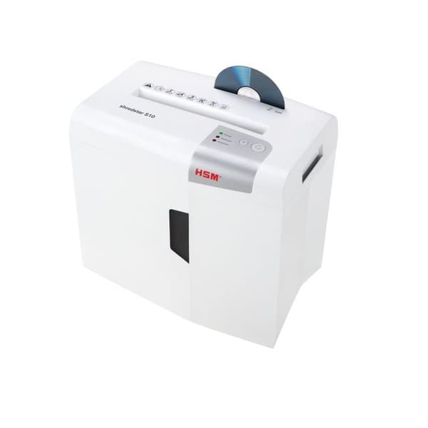 Dokumentförstörare - HSM - Shredstar S10 - Skär i 6 mm remsor - Kapacitet 10 ark - 18 L behållare