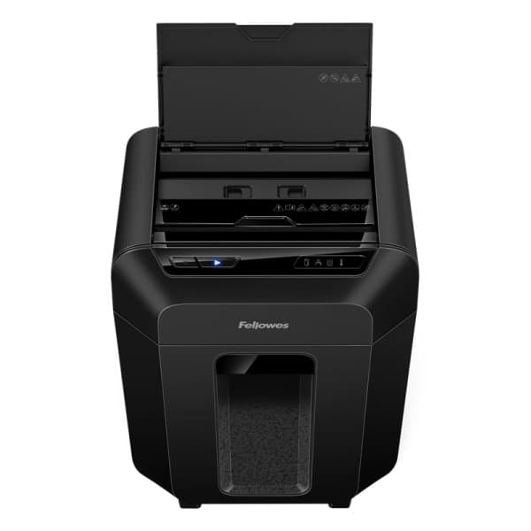 Fellowes AutoMax 90M paper shredder Micro-cut shredding Black