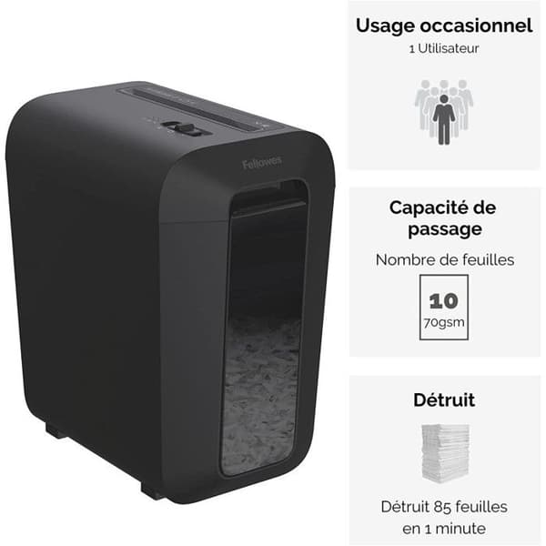Fellowes LX65 Shredder - Cross Cut