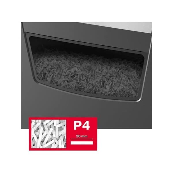 Pappersförstörare - Rexel - Momentum X410 - P4 - 10 ark - 23L - Svart