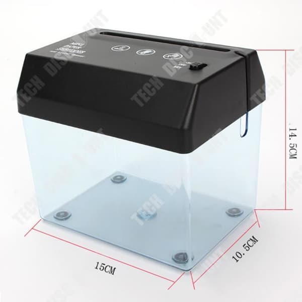 TD® elektrisk dokumentförstörare 170*125*155 mm Enknappskontroll Kompakt och bekväm enkel dokumentförstörare