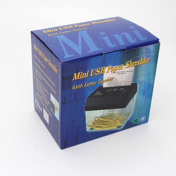 Pappersförstörare - TD® - Mini A4 dokumentförstörare - Tyst - Bärbar - USB