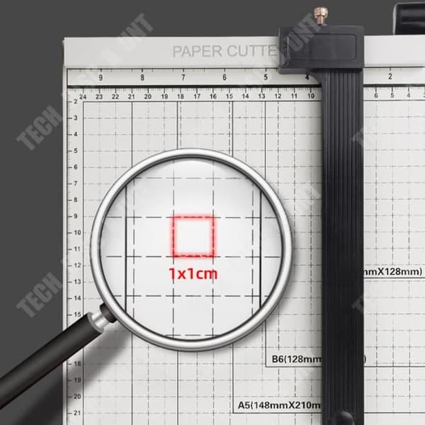TD® Pappersklippare Giljotintyp Positionering Stoppregel Blad Säkerhetslås Skrivbordspappersskärare
