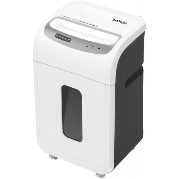 Activejet pappersförstörare 60 dB mikroslipande skärning 22,8 cm Svart, Silver, Vit - ASH-1602M