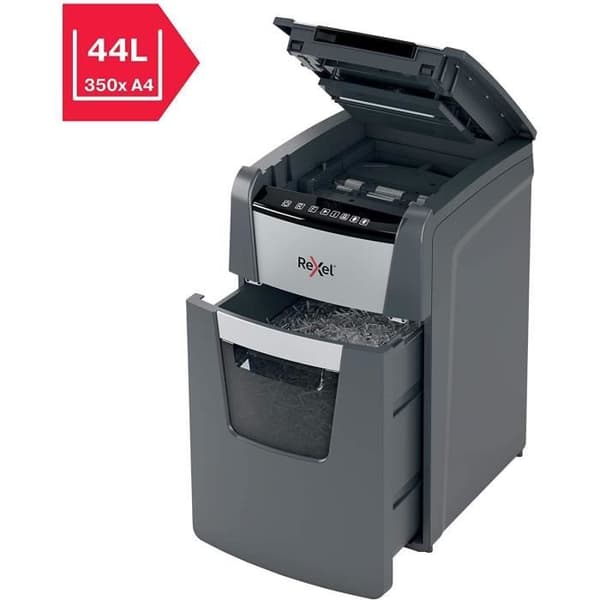 Dokumentförstörare - REXEL - Optimum Auto+ 130X - Korsklippning - 130 ark - 44L