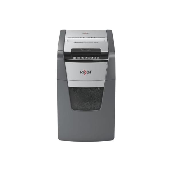 Dokumentförstörare - REXEL - Optimum Auto+ 130X - Korsklippning - 130 ark - 44L