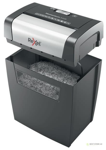 Rexel Momentum X406 silppuri, 6 arkkia, 15 l säiliö