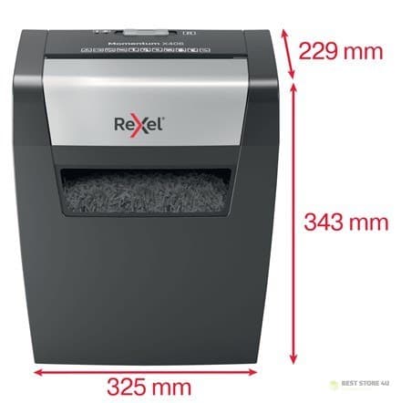 Rexel Momentum X406 silppuri, 6 arkkia, 15 l säiliö