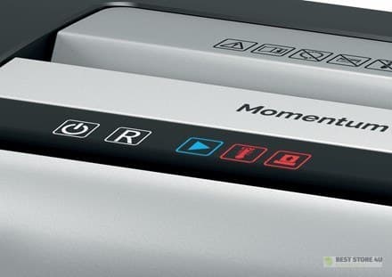 Rexel Momentum X308 dokumentförstörare, 8 ark, P-3, 15 liters korg, svart