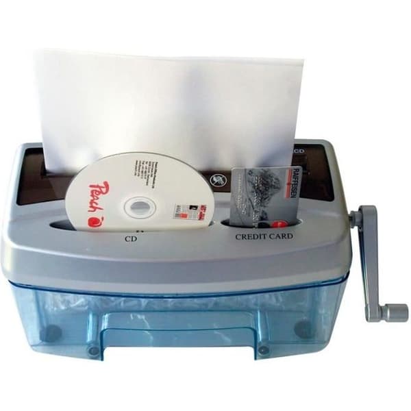 Peach PS300-21, Cross fragmentering, 21 cm, 4 L, Hemmakontor-Personligt, P-4, Svart, Blå, Grå