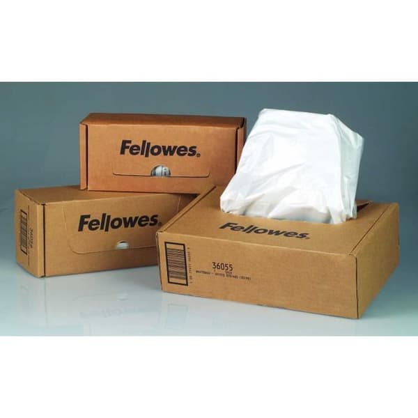Återvinningssäckar - FELLOWES - 36054 - 98L - Kompatibla med sönderdelare SB-97Cs, SB-99Ci, MS-470Ci