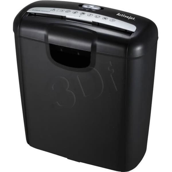Dokumentförstörare - ACTIVE JET - ASH-0601S - P-2 - 6 ark - 10 liter - Svart