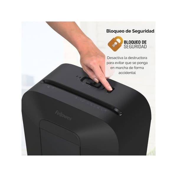 Dokumentförstörare - FELLOWES - LX50 - Cross cut - 9 ark - 17 liter