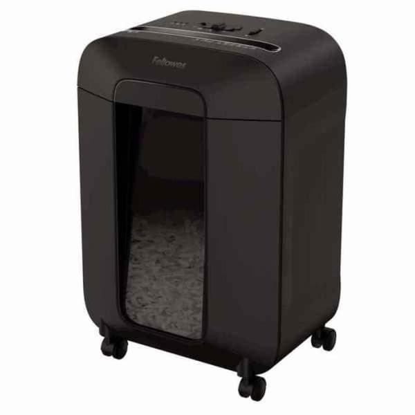 Fellowes LX85 dokumentförstörare, pappersförstörare med häftklamrar, gem och kreditkort, klipp