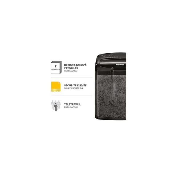Dokumentsdestroyer - Fellowes - M-7Cm - Korssnitt - 4 x 35 mm - P-4, T-4