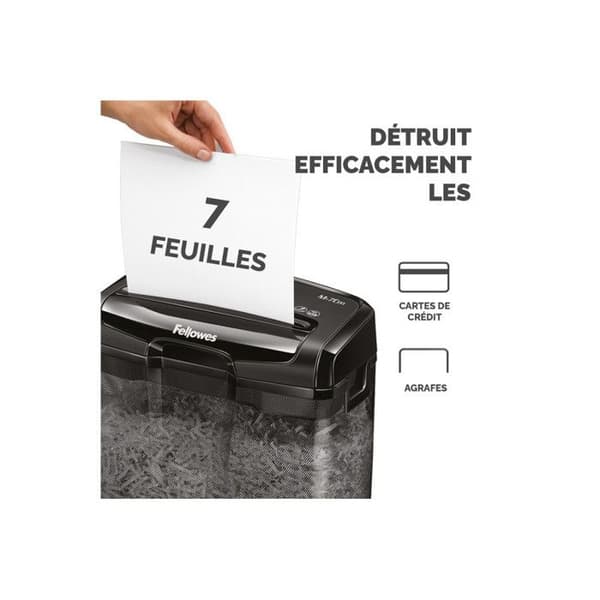 Dokumentsdestroyer - Fellowes - M-7Cm - Korssnitt - 4 x 35 mm - P-4, T-4
