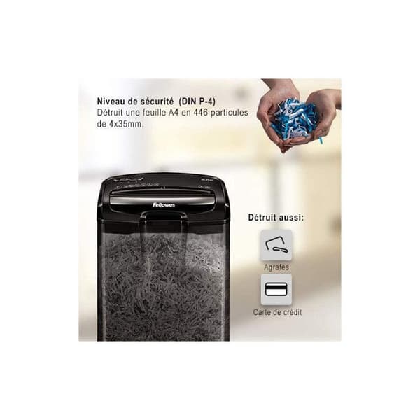 Dokumentsdestroyer - Fellowes - M-7Cm - Korssnitt - 4 x 35 mm - P-4, T-4