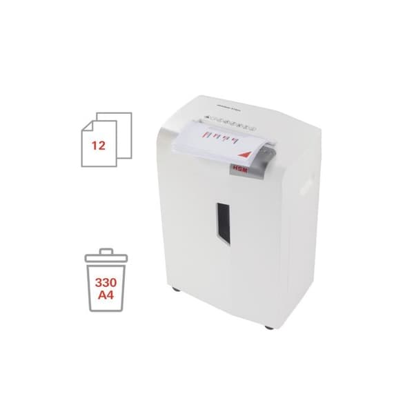 Dokumentförstörare - HSM - shredstar X12pro - Vit - Hög säkerhetsnivå - 26 liter