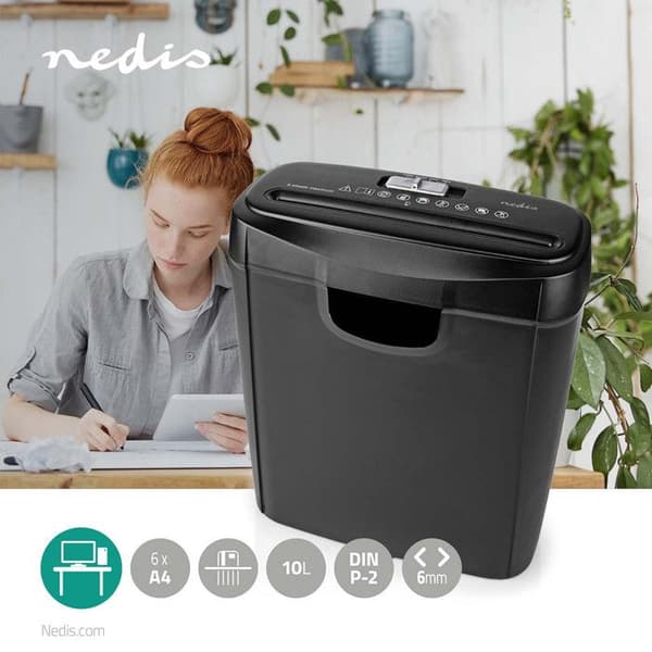 NEDIS Pappersförstörare A4 10L Shredder