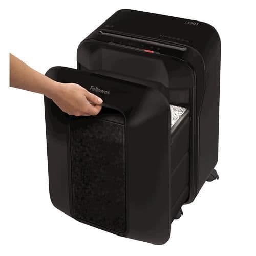 Dokumentförstörare - FELLOWES - POWERSHRED LX201 - Micro cut - 22L korg - 4 hjul