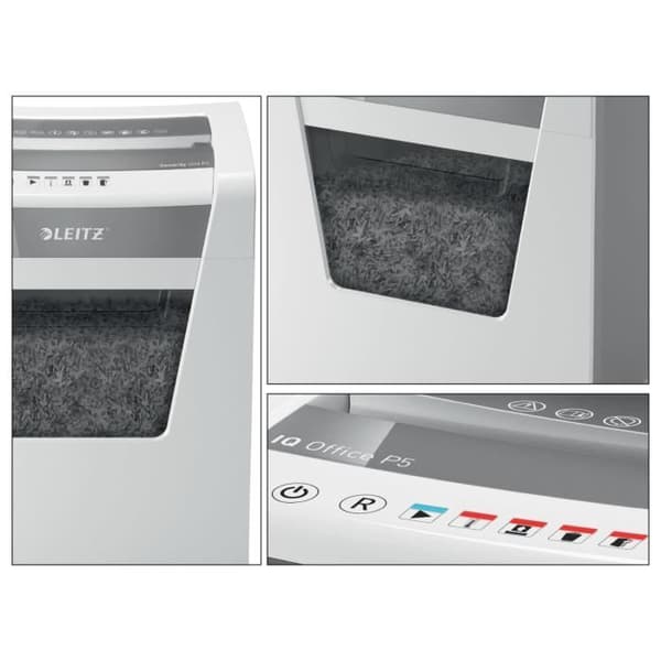 Leitz IQ Office P-5, Micro-cut strimling, 22,3 cm, 2 x 15 mm, 23 L, Taktil, 120 min