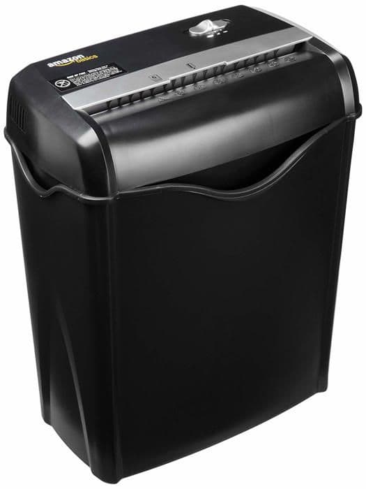 Grunder - AS665C - EU - Amazon dokumentförstörare/kreditkortsförstörare, 5-6 ark tvärsnitt, svart