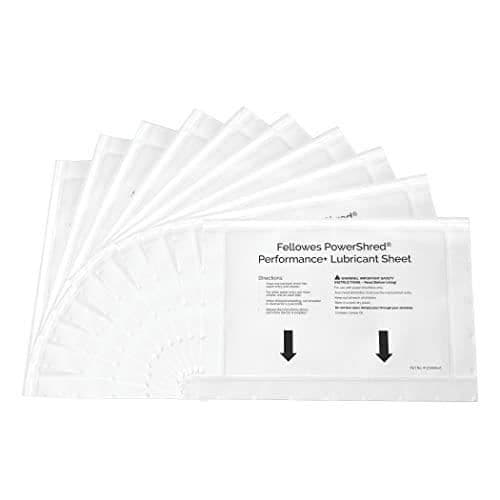 Smörjande ark - FELLOWES - Paket med 10 - Förhindrar stopp - Optimal prestanda - Lätt att använda
