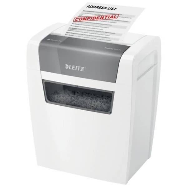Dokumentsförstörare Leitz IQ Home P4 6 ark partikelödelning 4 x 28 mm P-4 15 l Förstör också