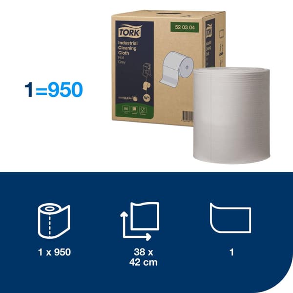 Rengöringsduk TORK Pre W1 Flex 361m