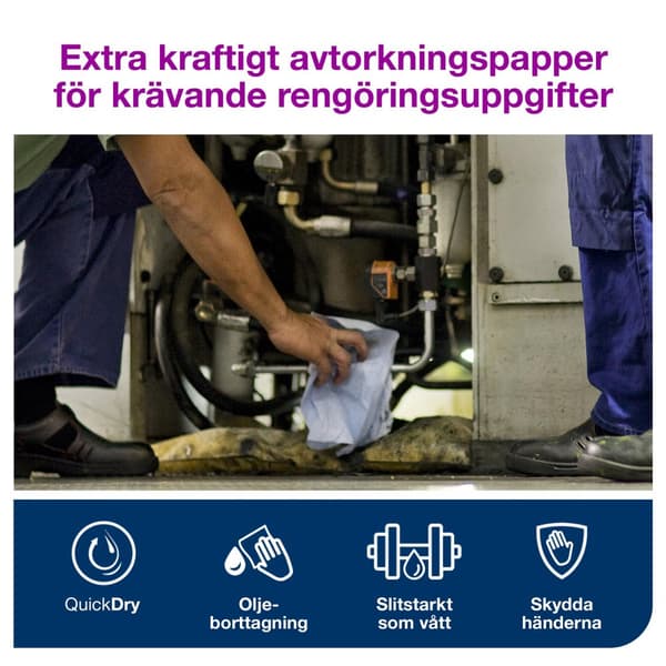 Industritork TORK Adv W4 Kraf.blå 100/fp 5st