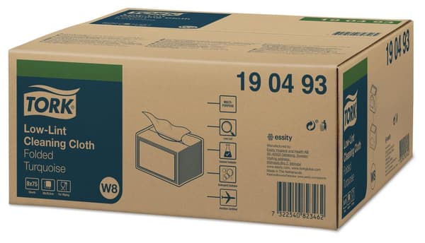 Rengöringsduk TORK Precis.W8 blå 75/fp