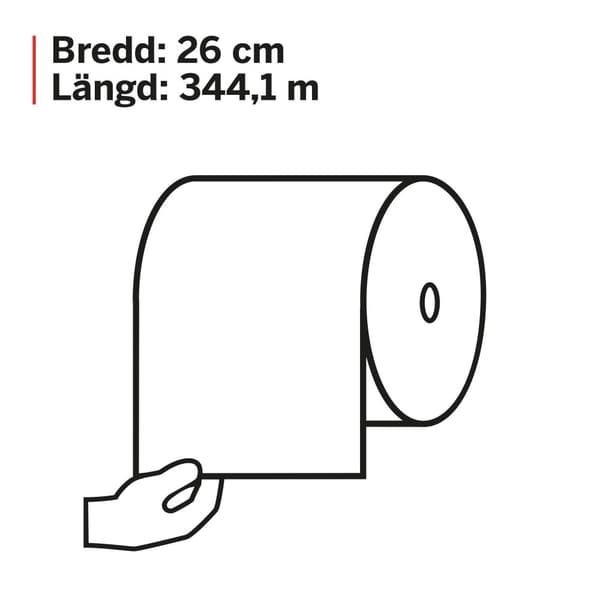 Industritork KATRIN Plus L blå 344m 2st