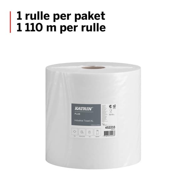 Industritork KATRIN Plus XL vit 1110m