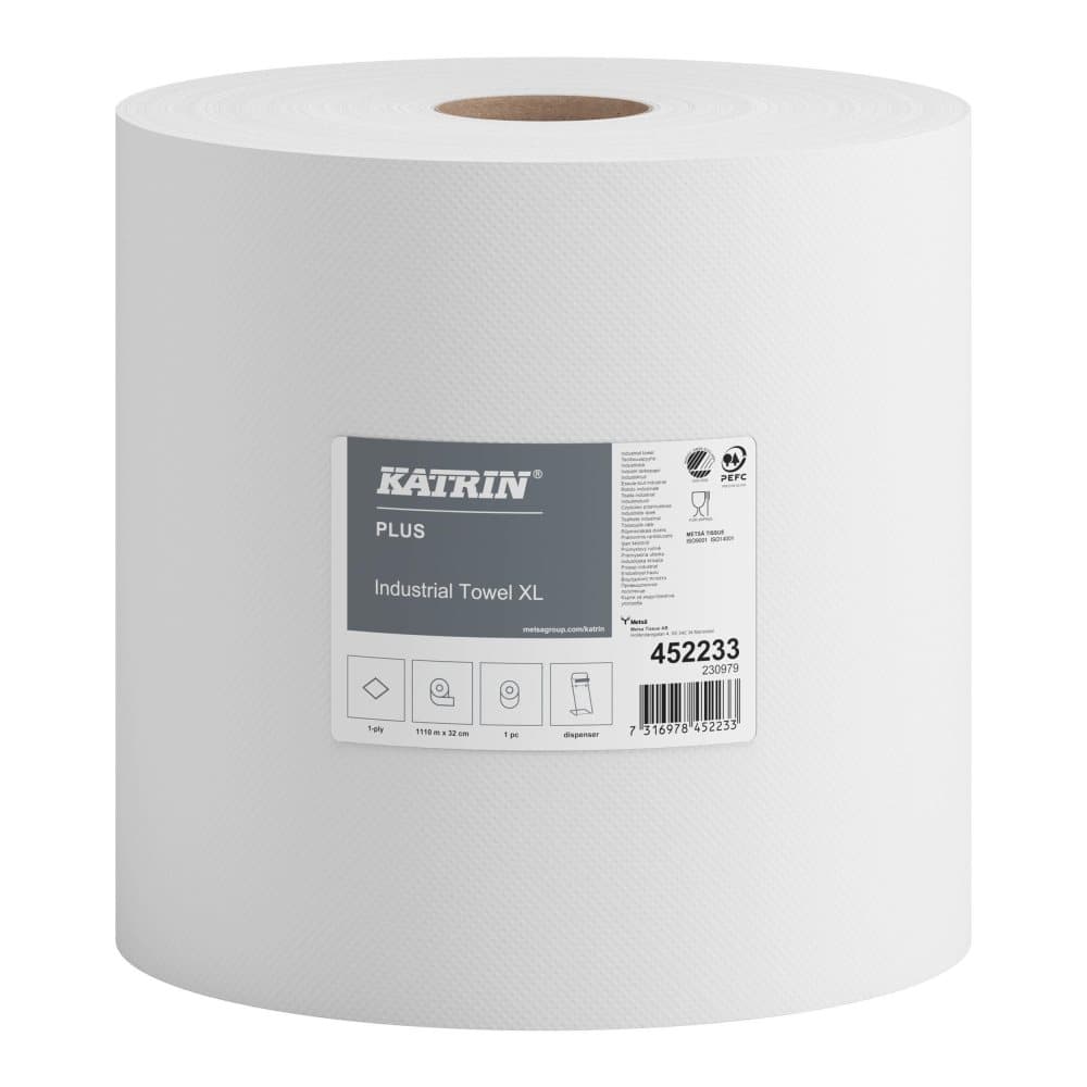 Industritork KATRIN Plus XL vit 1110m