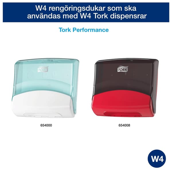 Rengöringsduk TORK W4 Slitstark 90/fp