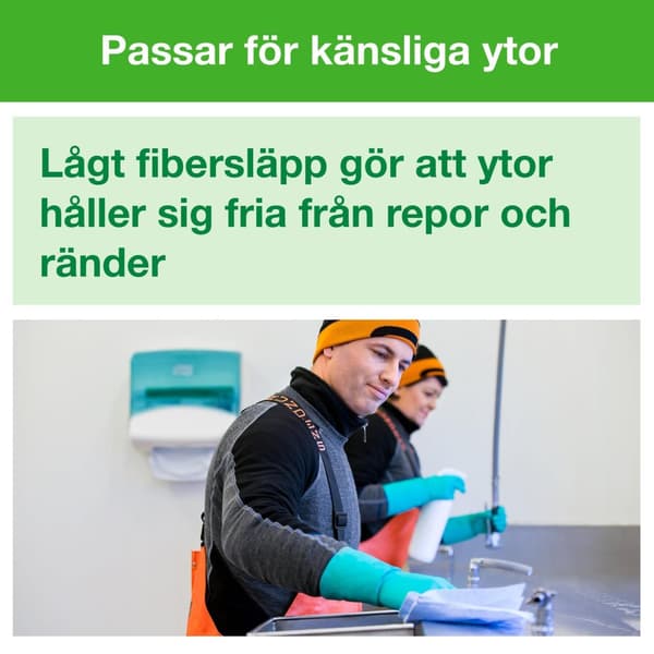 Rengöringsduk TORK W4 Slitstark 90/fp