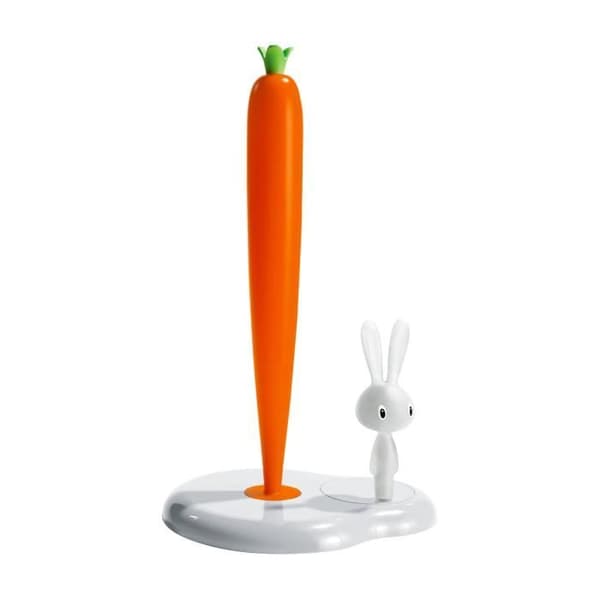 Alessi ASG42-H Bunny &amp; Morot White Köksrullehållare