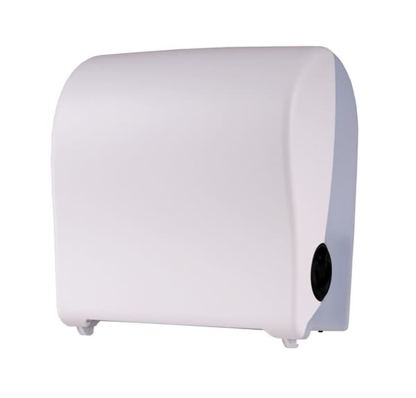Papirdispenser, håndklæde dispenser, papirhåndklædeholder, papirhåndklæder dispenser - PQSAutK, Mini, plast, hvid
